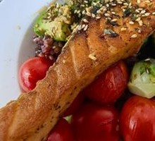 Grilled Salmon Mixed Grain Rice