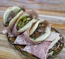 Green Pepper and Pork Wrap