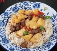 Beef and Potato Rice
