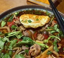 Spicy Pepper Chicken Offal Noodles