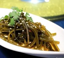 Cold-mixed kelp strands