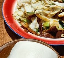 Spicy Hand-Torn Cabbage with Dumpling Noodles