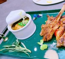 Smoked Lamb Rack with Black Pepper Mashed Potatoes