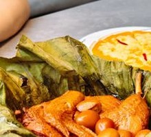 Dry-Braised Lotus Leaf Chicken