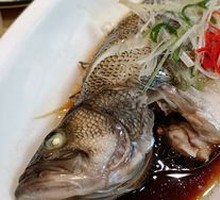 Scallion Oil Steamed Sea Bass