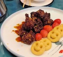 Orange-flavored Beef Cubes