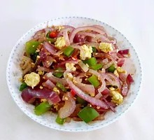 Scrambled Eggs with Onion