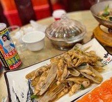Stir-fried Clams with Leek Flowers