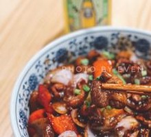 Chicken Offal and Intestine Noodles