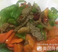 青椒牛肉盖浇面