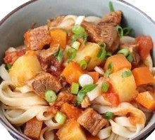 Beef and Potato Noodles