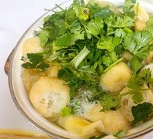Fried Tofu with Vermicelli Soup