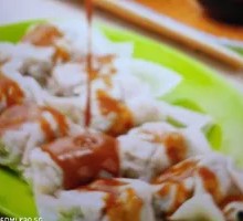 Cold Shepherd's Purse Pork Dumplings with Peanut Sauce