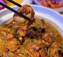 Chicken Stewed with Mushrooms