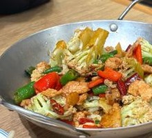 Spicy Cauliflower in Hot Pot