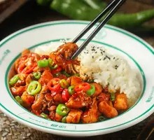 Stir-Fried Free-Range Chicken Rice