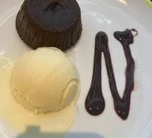 Chocolate Lava Cake with Vanilla Ice Cream