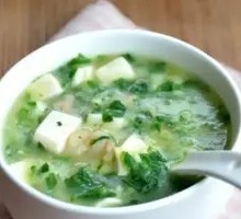 Water Chestnut Shrimp Tofu Soup