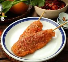 Fried Meat Skewers
