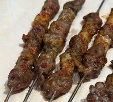 Skewered Lamb on Steel Rod