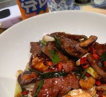 Thick Pork Liver Noodles in Sauce