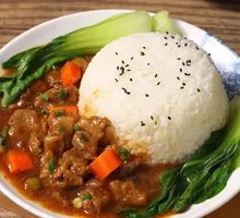 红烧汁烩牛腩饭
