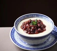 Red Bean Double-Layer Milk Pudding