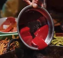 Fresh Duck Blood with Dumplings