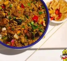 Braised Pork Intestine Fried Rice