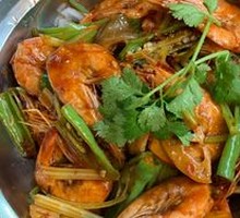 Dry Pot Prawns