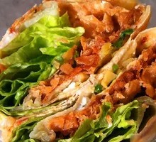 Crispy Pork Floss Whole Grain Pancake