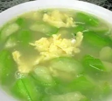 Loofah Egg Soup