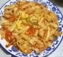 Egg Fried Knife-Cut Noodles