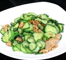Cucumber and Pork Rice Bowl