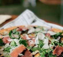 Truffle Ham Mushroom Cheese Flatbread