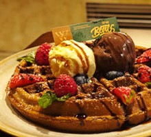 Fruit Gelato Waffle