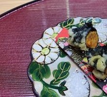 Sea Urchin, Nori, and Scallop Tempura