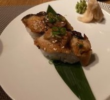 Grilled Eel and Foie Gras Hand Roll Sushi