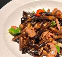 Chicken with Chicken Mushroom and Pork Belly