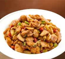 Fragrant Mushroom Pan-Fried Chicken