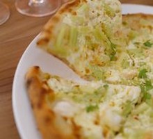 Celery Shrimp Pizza