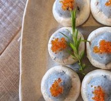 Stuffed Button Mushroom with Shrimp Paste