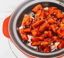 Grilled Squid with Rice Cake