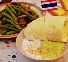 Durian Pandan Sticky Rice