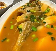 Yellow Croaker and Rice Cake Soup
