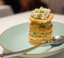 Avocado Salmon Lobster Tart