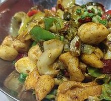 Spicy Sichuan-style Pork Intestines with Pickled Cabbage