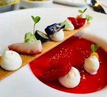 Raspberry Double-Layer Custard