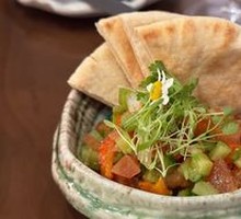 2-8 Sauce Hummus Tomato Salsa Pita Bread