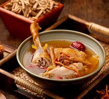 Dang Shen Cordyceps Mushroom Chicken Soup with Ginseng and Chicken